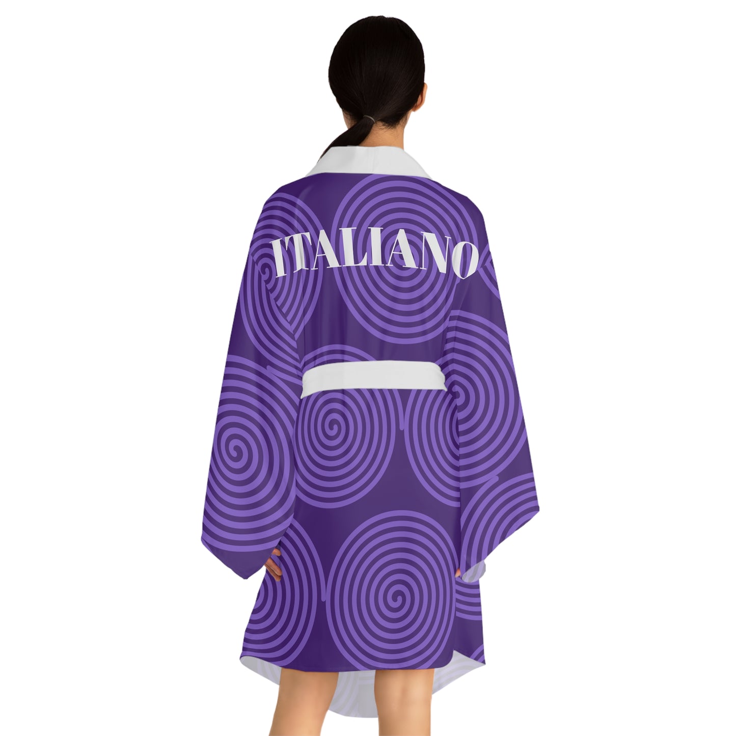 Long Sleeve Kimono Robe (AOP)
