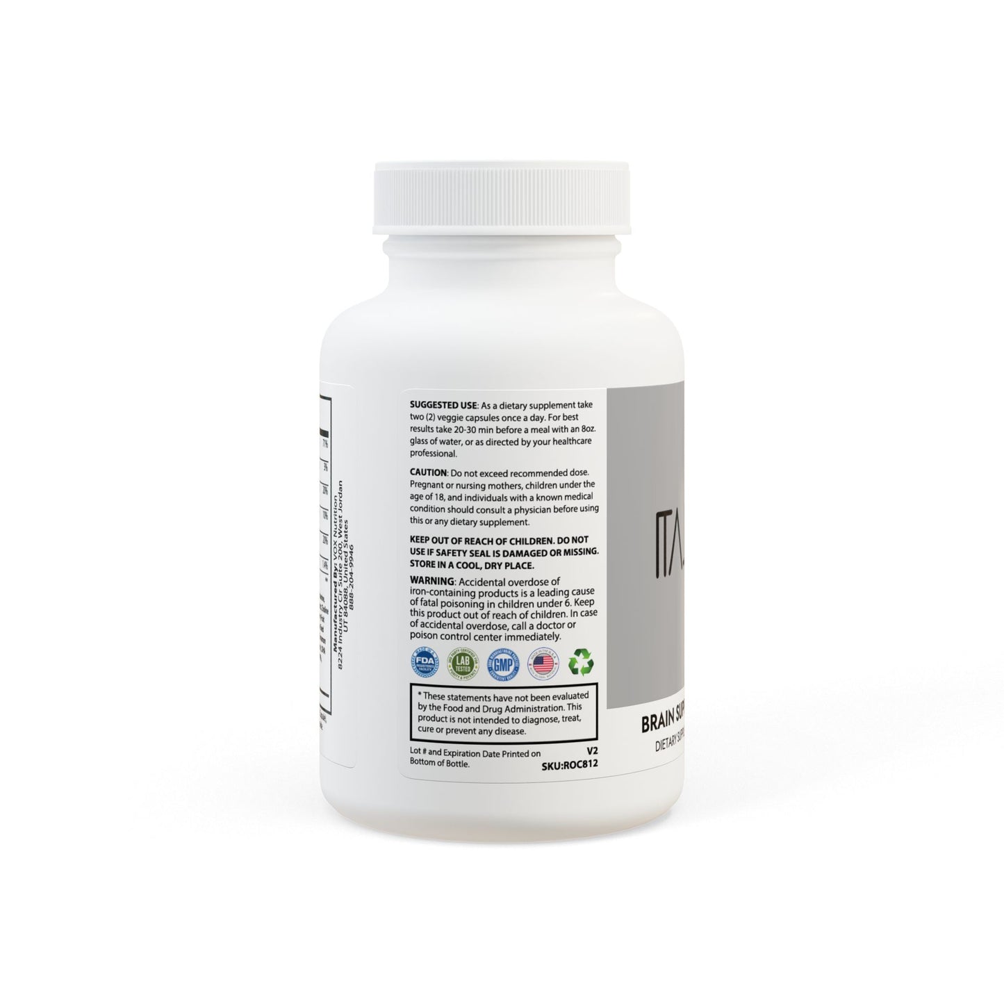 Brain Support Complex Supplement (60 Capsules)