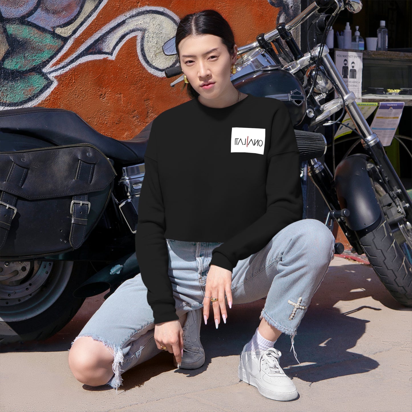 Felicia crop sweat shirt