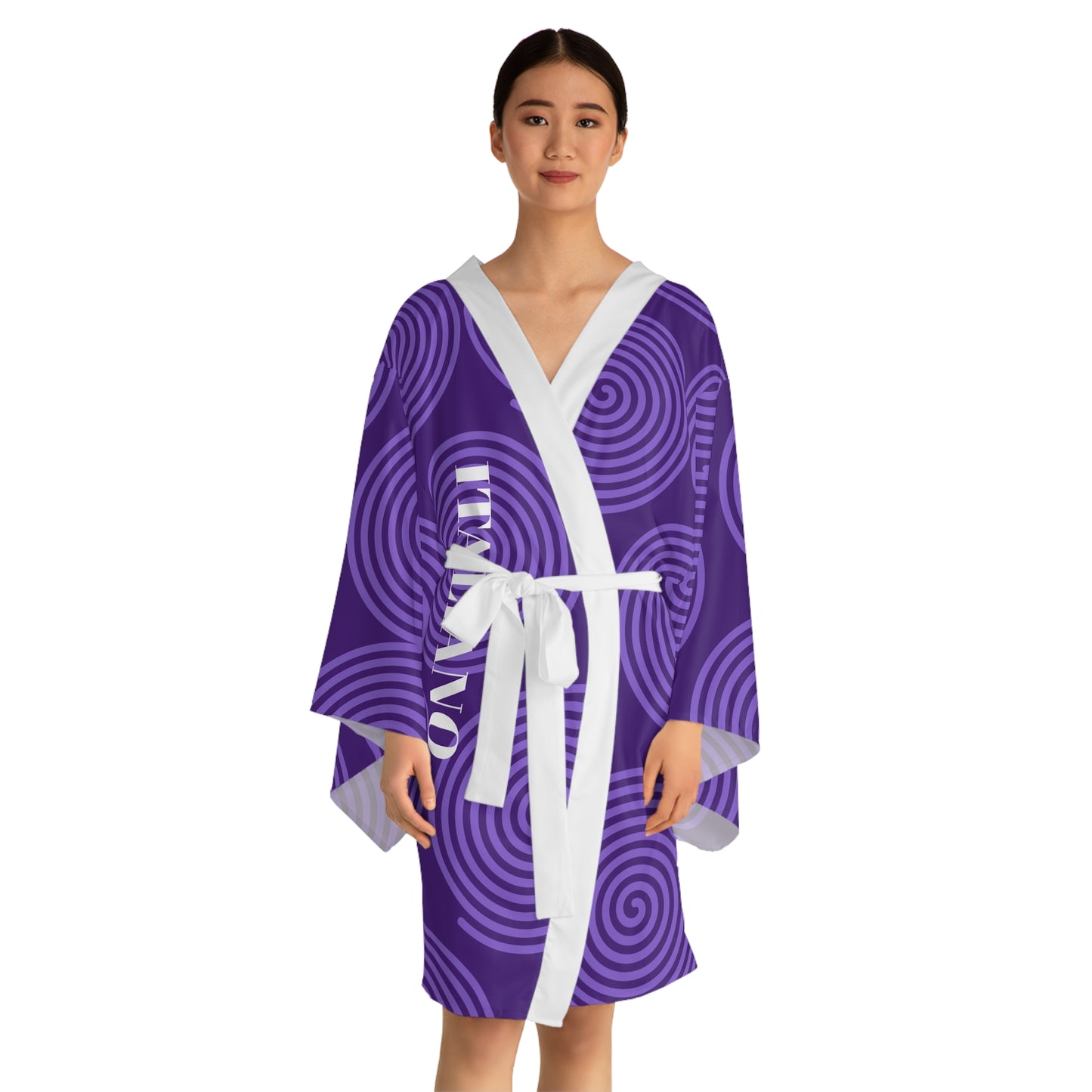 Long Sleeve Kimono Robe (AOP)