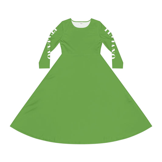 Women's Long Sleeve Dance Dress (AOP)