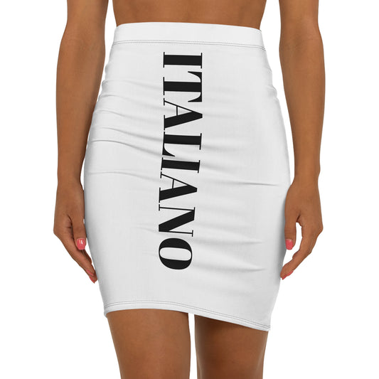 Women's Mid-Waist Pencil Skirt (AOP)