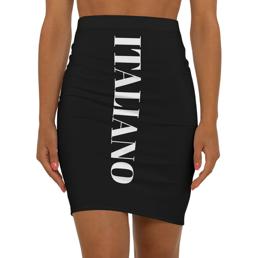 Women's Mid-Waist Pencil Skirt (AOP)
