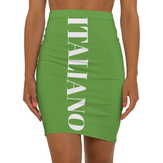 Women's Mid-Waist Pencil Skirt (AOP)